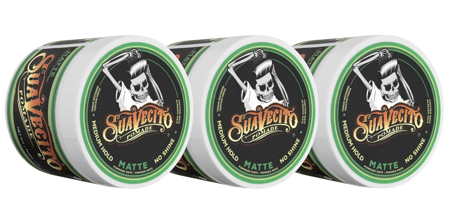 Suavecito Pomade Matte Formula 4 oz - Medium Hold Hair Paste