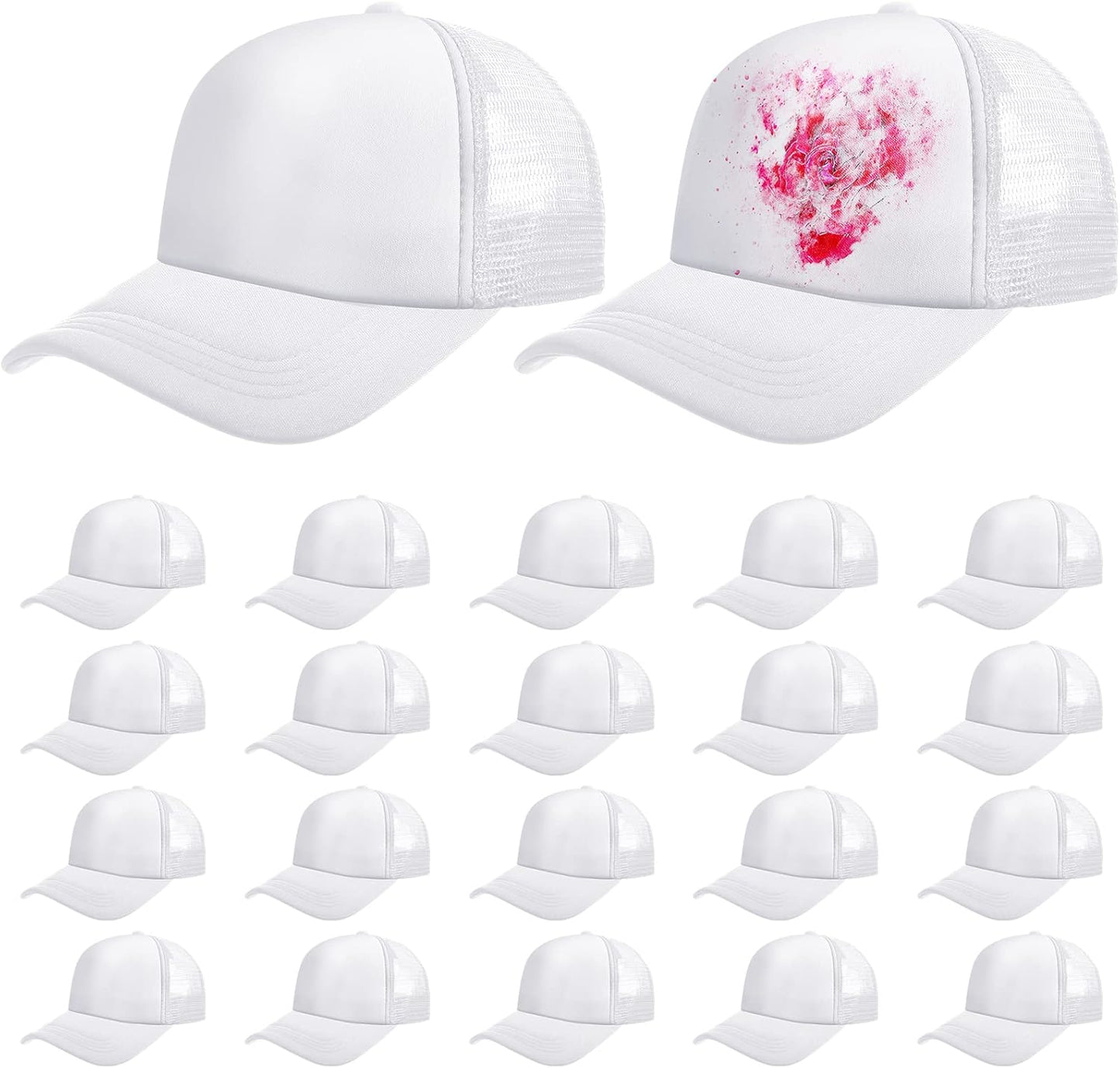 Sublimation Blank Cap Trucker Mesh Cap for DIY Embroidery
