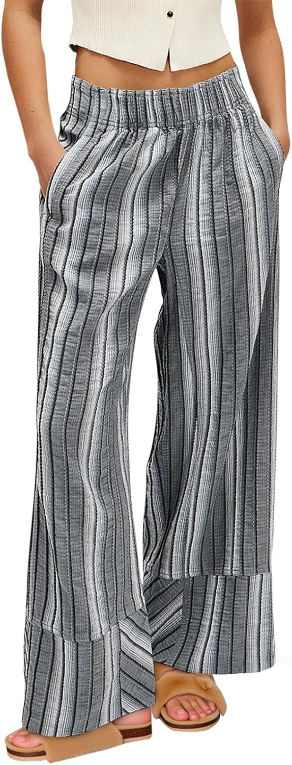 Cicy Bell Womens Wide Leg Lounge Pants for Casual Beach Travel