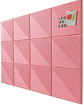 Large Cork Board for Walls 48in x 36in Felt Tiles - Modular Pinboard