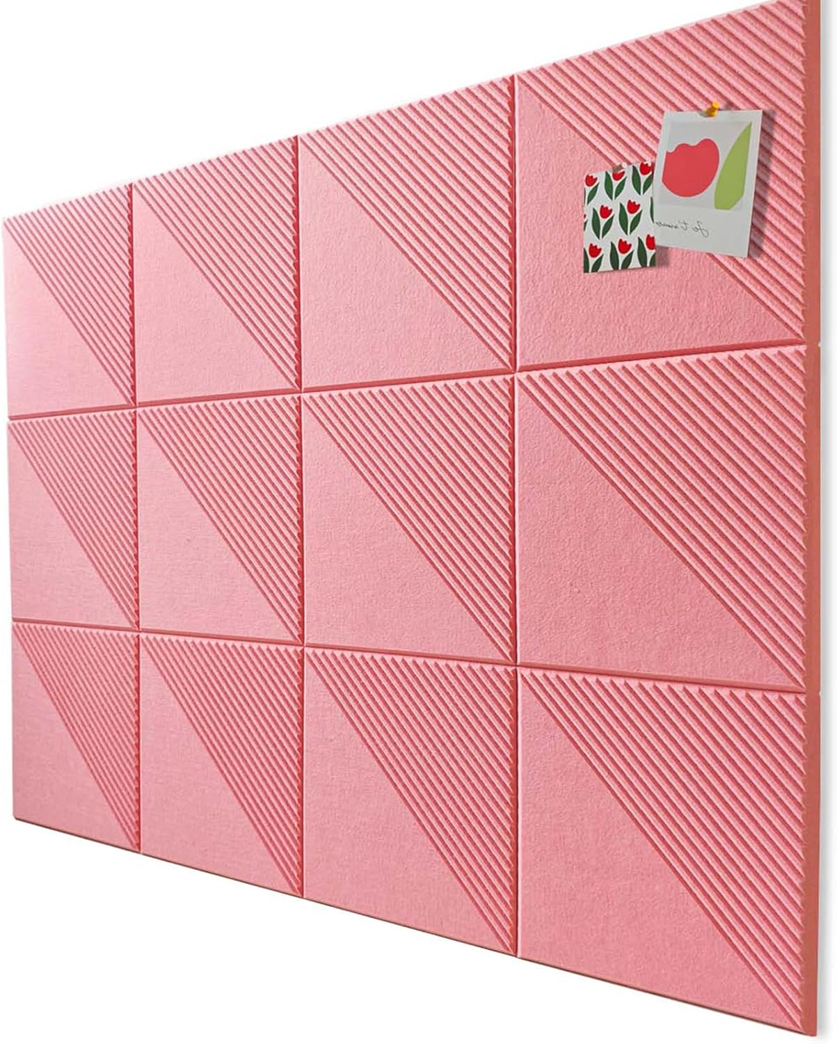 Large Cork Board Alternative with Felt Wall Tiles for Decor