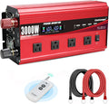 3000W Power Inverter 12V to 110V/120V DC to AC - High Capacity
