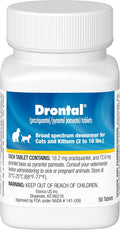Drontal Broad Spectrum Dewormer, 50 Tablets - Effective Worm Control