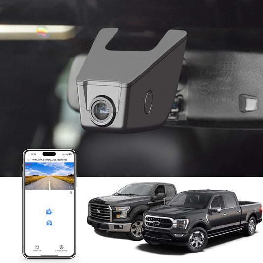 4K Dash Cam for Ford F150 F250 F350 with UHD Video and WiFi