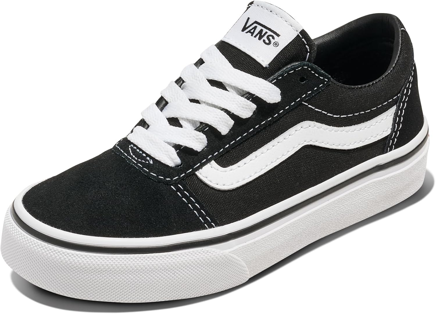 Vans Kids' Ward Sneaker with Sidestripe Branding for Comfort