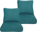 24x24 Deep Seat Patio Cushions Set of 2 - Resilient Foam Comfort