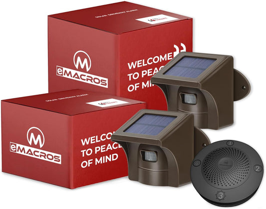 eMACROS Long Range Solar Wireless Driveway Alarm System Review