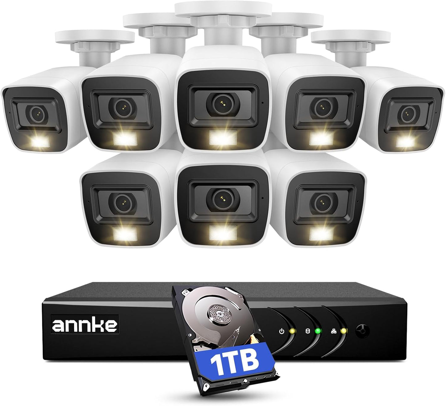 ANNKE 3K Surveillance System: AI Detection, Color Night Vision