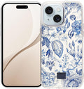 iPhone 14 Wallet Case for Women - Vegan Leather Card Holder with Strap