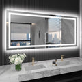 LOAAO 72x32 LED Bathroom Mirror with Lights - Dimmable, Anti-Fog, ETL