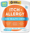 Dog Allergy Relief Chews Anti-Itch Skin & Coat Supplement - BBQ