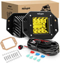 Nilight 42W Flush Mount Combo Beam LED Light Pods - Bright Off-Road