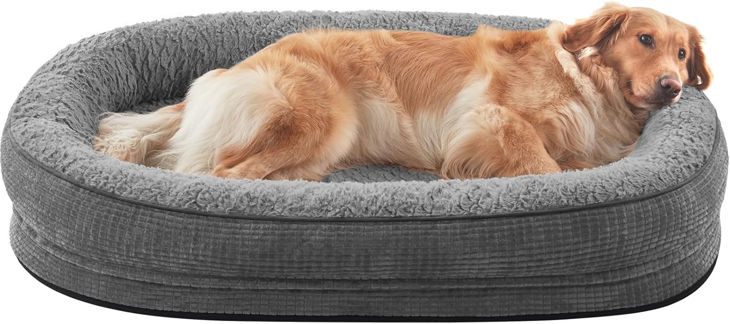 Orthopedic Dog Bed with Egg-Crate Foam for Large Dogs