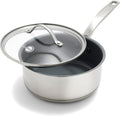 GreenPan Treviso 2.1QT Stainless Steel Saucepan - Ceramic Nonstick