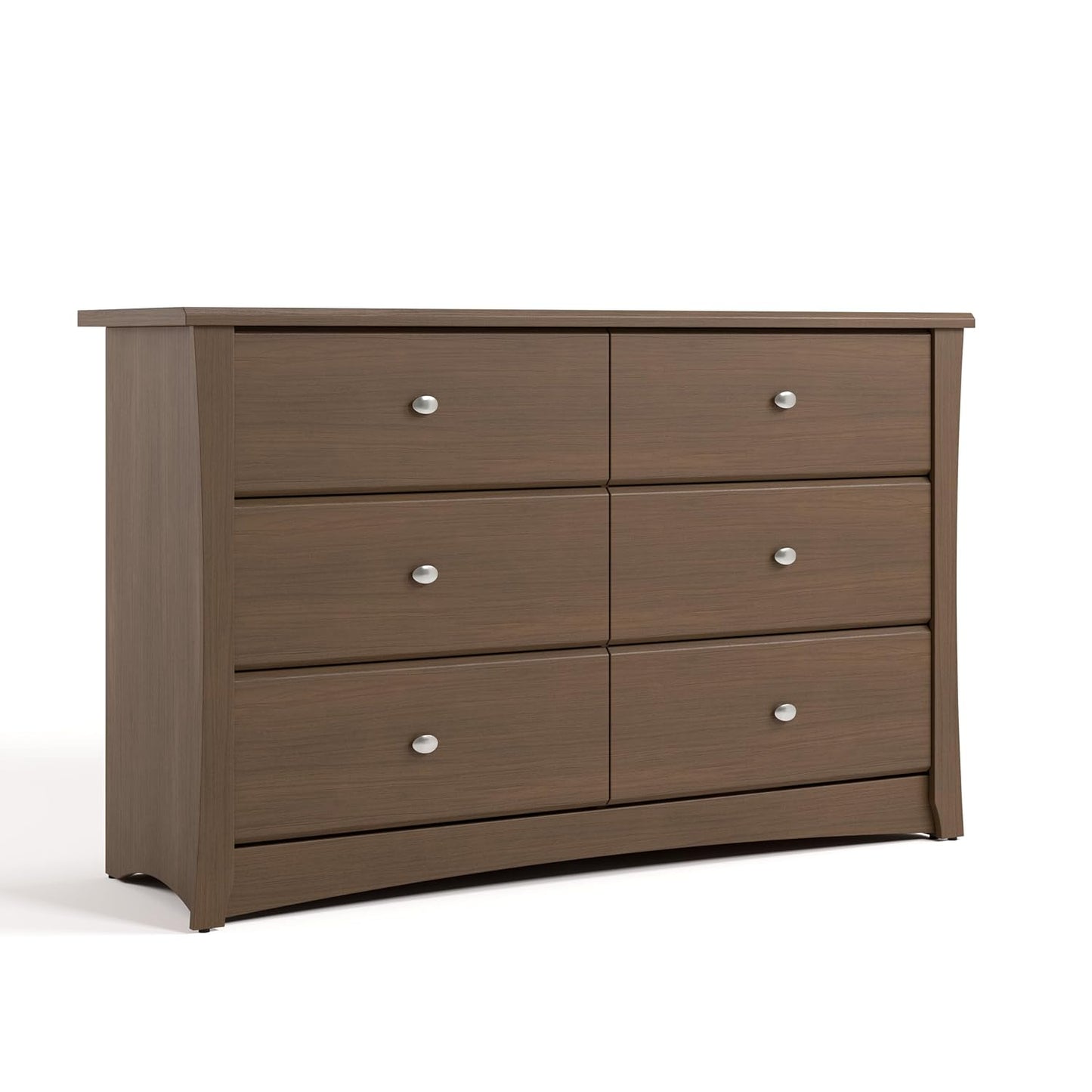 Storkcraft Crescent 6 Drawer Double Dresser for Kids Bedroom