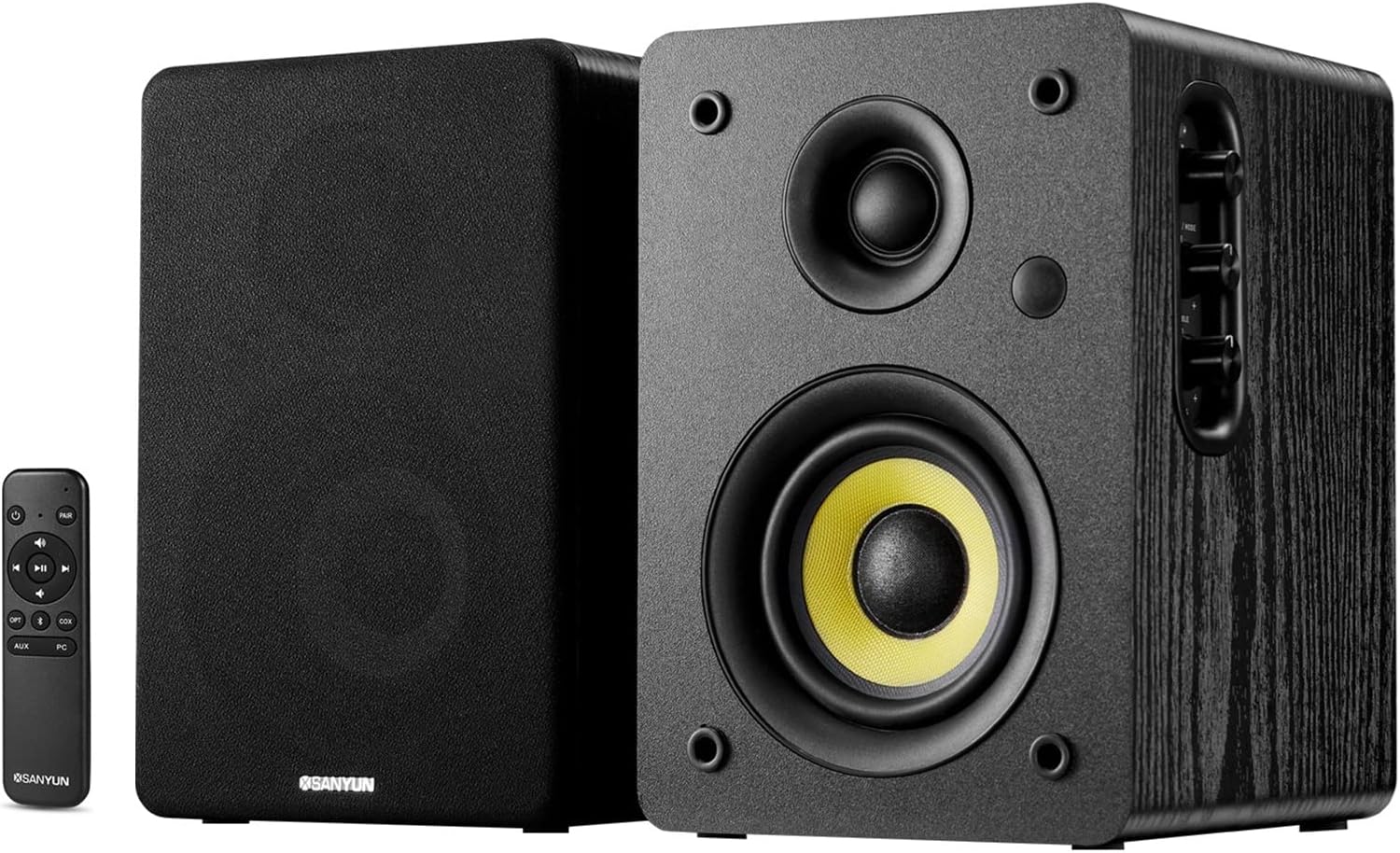 SW206 HiFi Bookshelf Speakers with Studio Mode and Remote Control