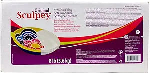 Sculpey Original Polymer Clay 8lb White for Creative Projects