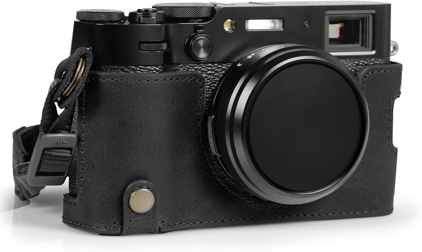MegaGear Ever Ready Genuine Leather Half Camera Case for Fujifilm