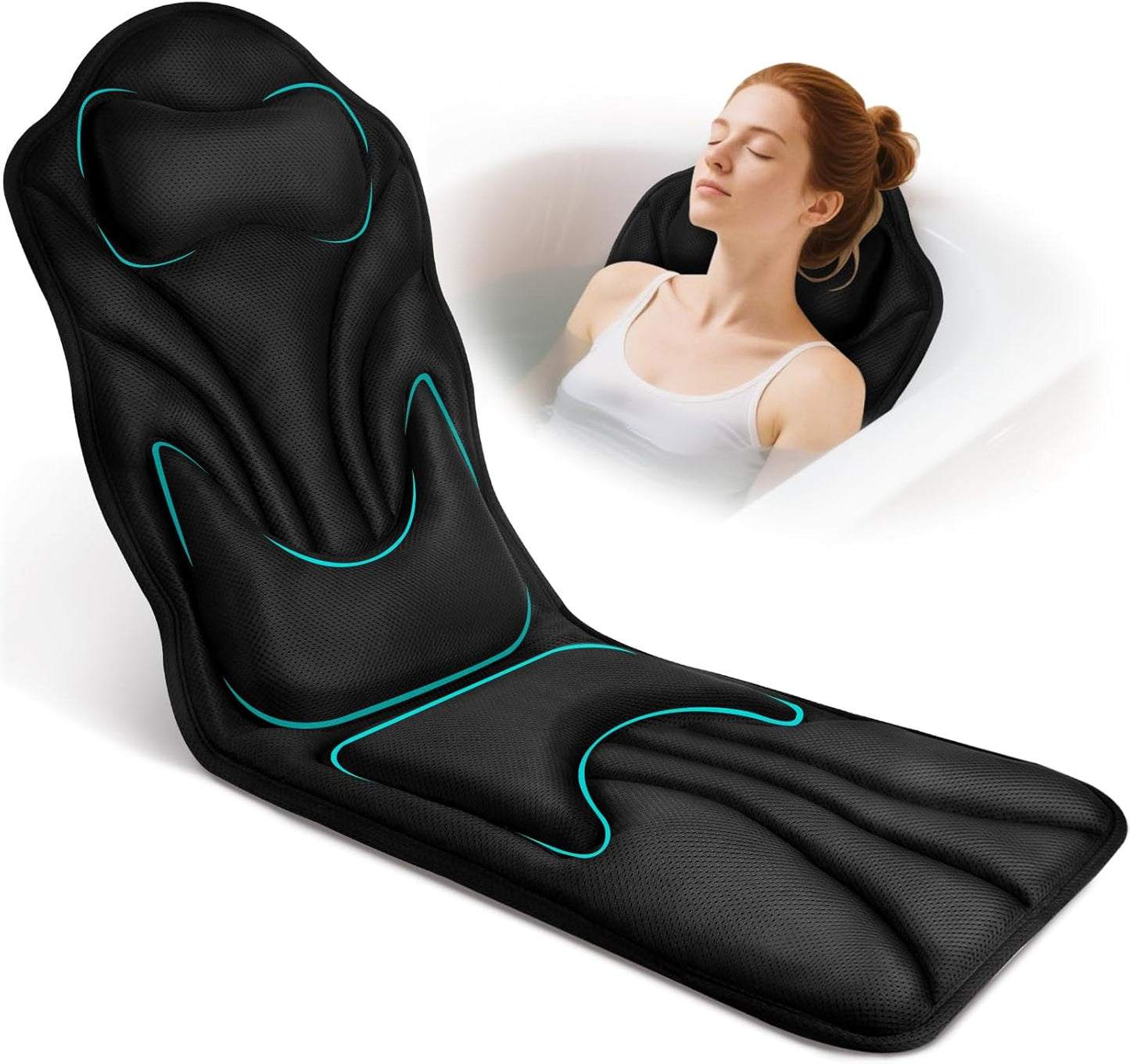 Atsuwell Full Body Bath Pillow for Ultimate Relaxation Experience