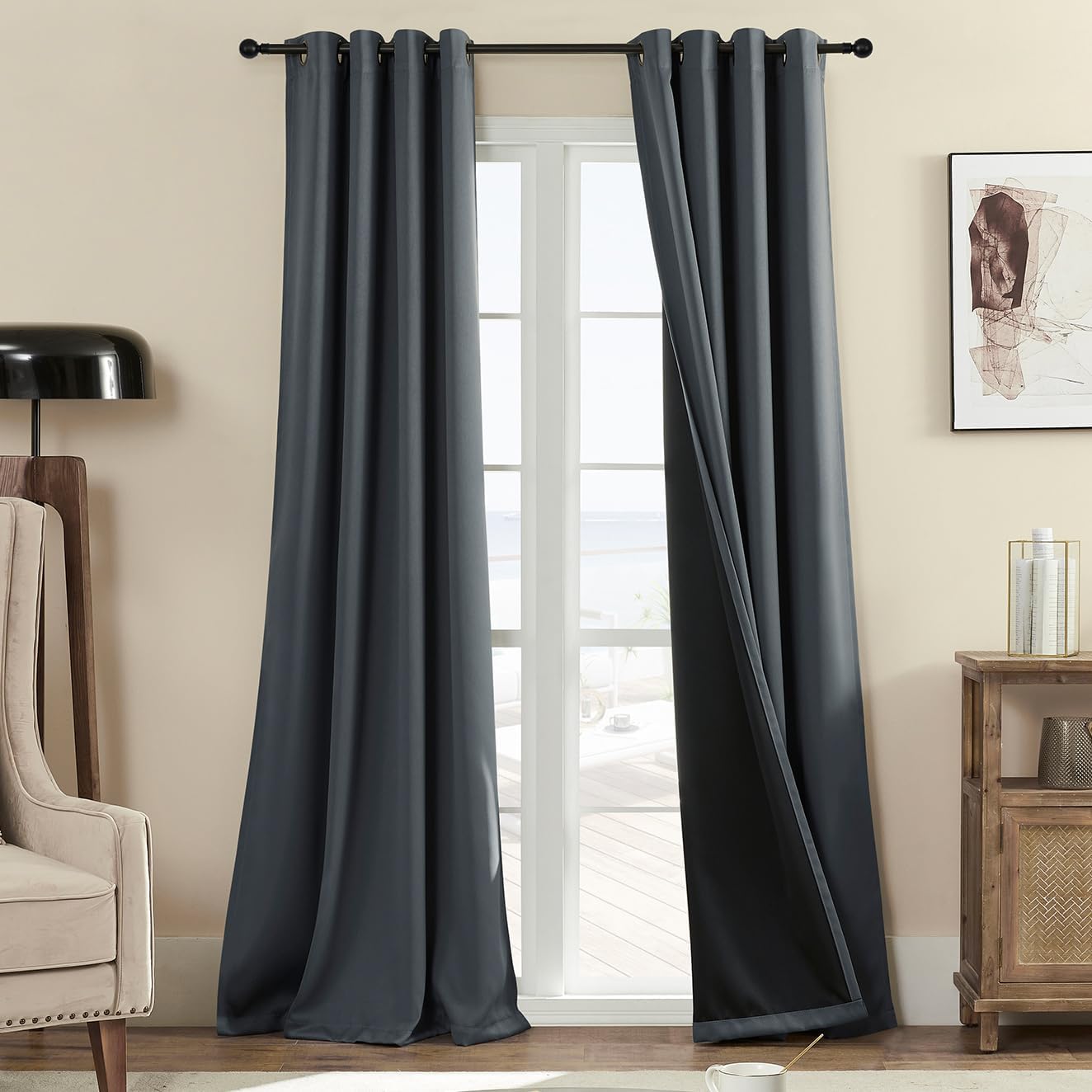 Rutterllow 100% Blackout Curtains for Complete Light Control