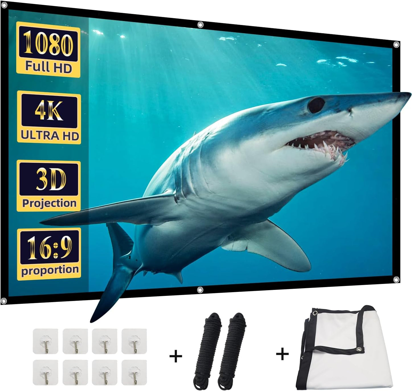 84-inch Foldable HD Projector Screen by DUYIKJ