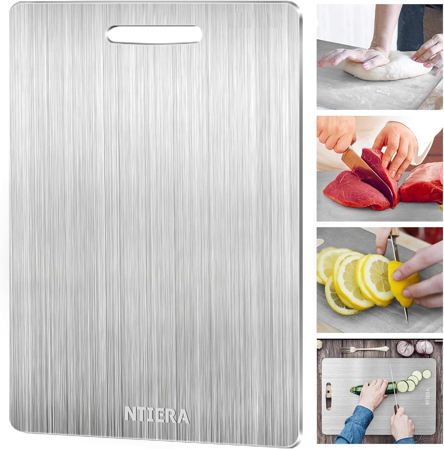 New Titanium Cutting Board - Durable Stainless Steel Kitchen Tool