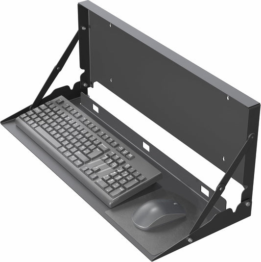 VIVO Flip Down 24 Inch Typing Platform for Space Saving Workstations