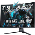 KOORUI 32 inch Curved Gaming Monitor with QHD 170Hz Display