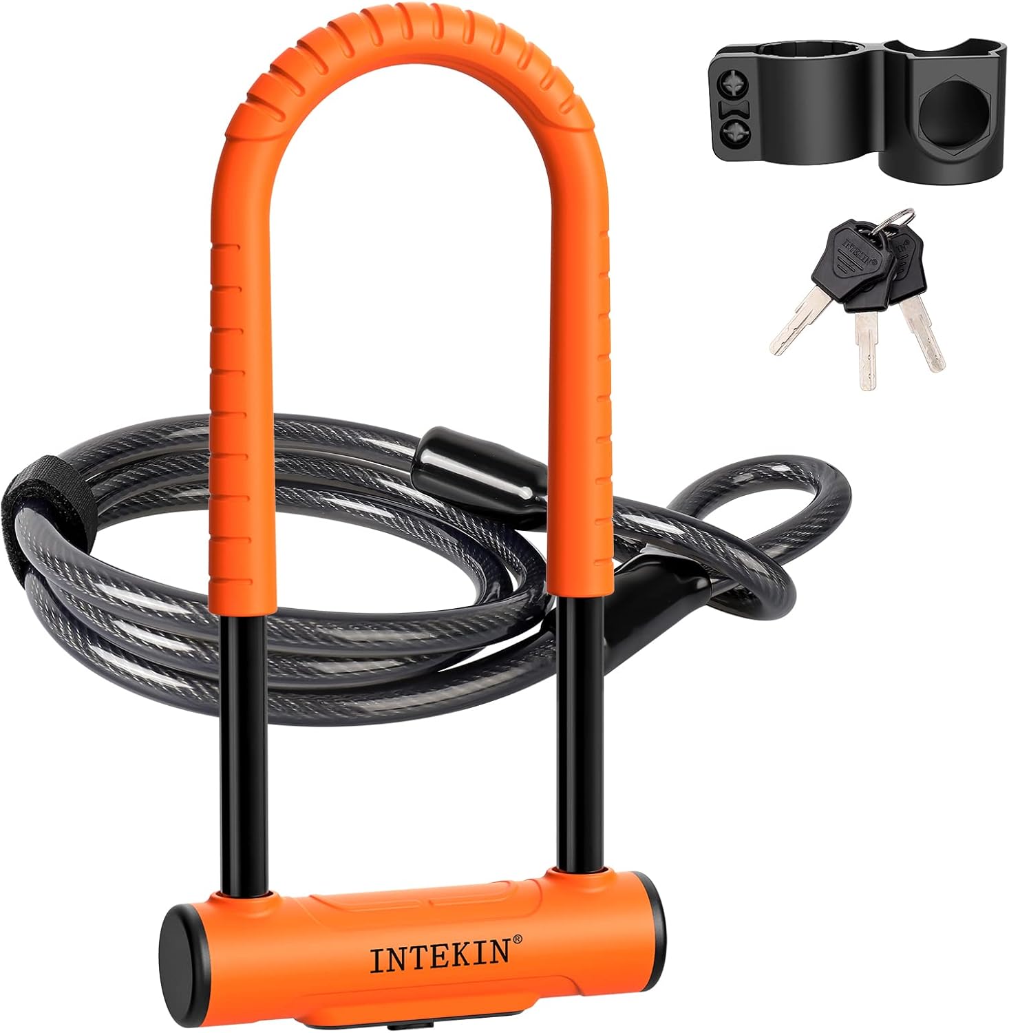 Heavy Duty Bike U Lock with Security Cable for Ultimate Protection