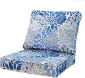 Outdoor Seat/Back Deep Chair Cushion Set 24x24 - Water-Resistant