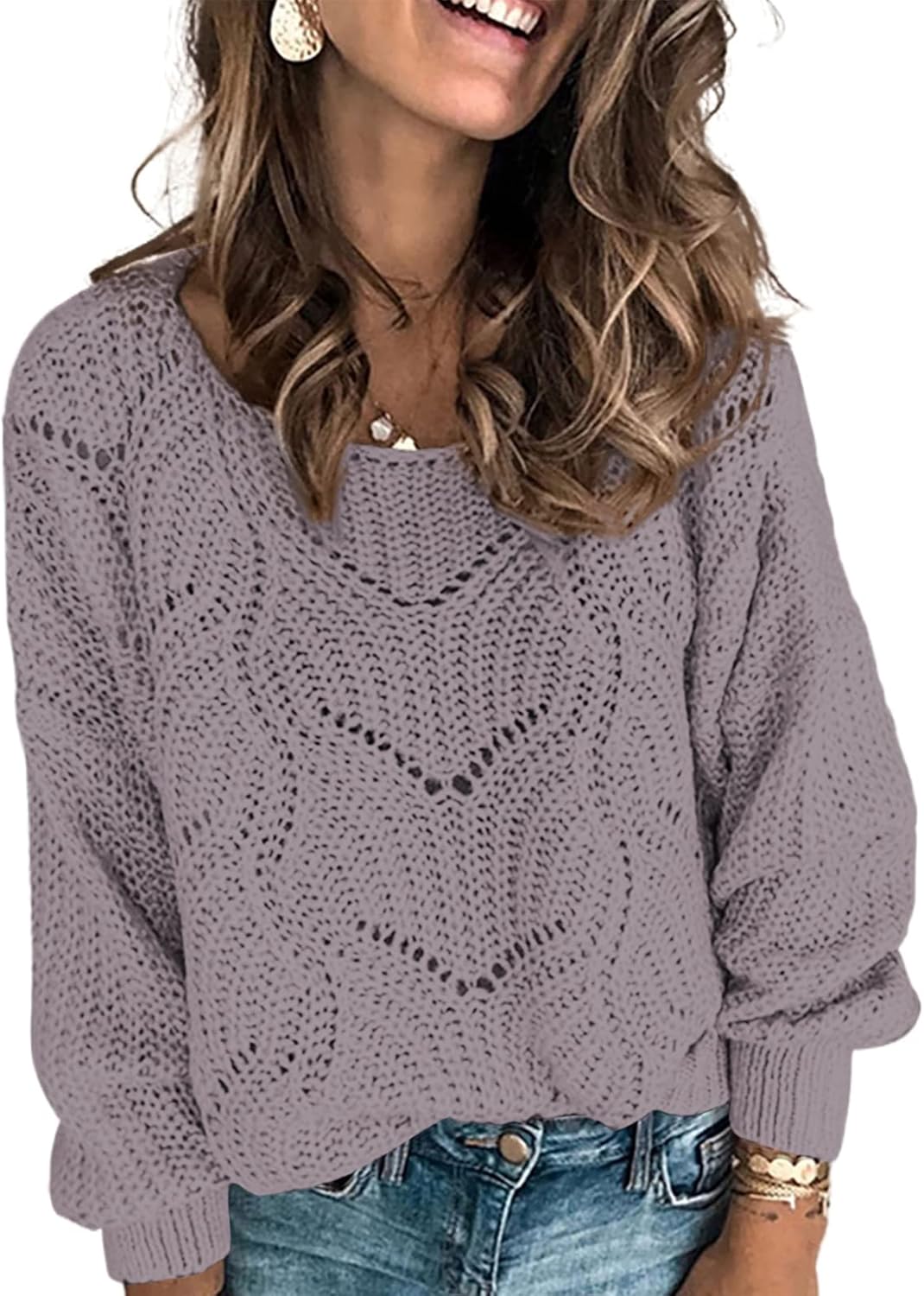 Dokotoo Womens Sweaters 2025 Cute Elegant Long Sleeve Pullover