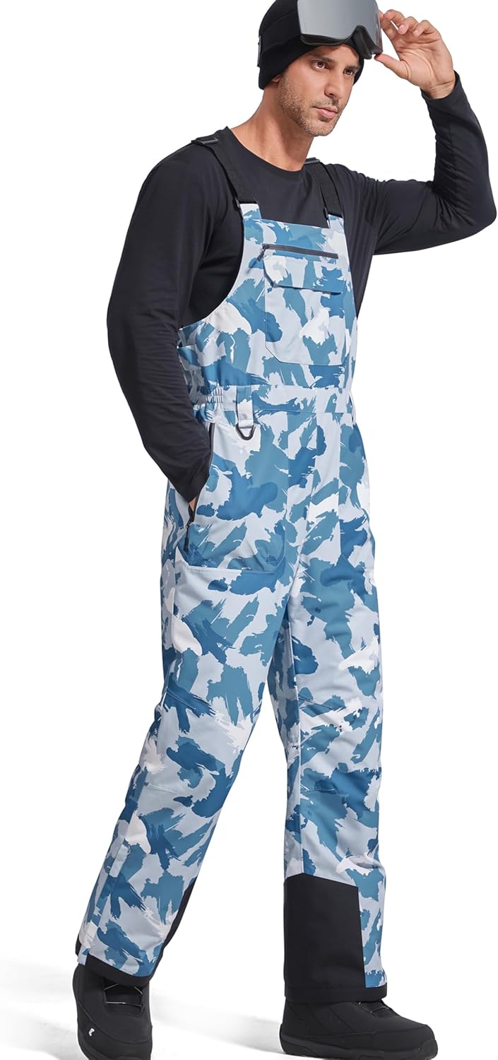 FREE SOLDIER Mens Snow Bibs Ski Pants for Ultimate Comfort