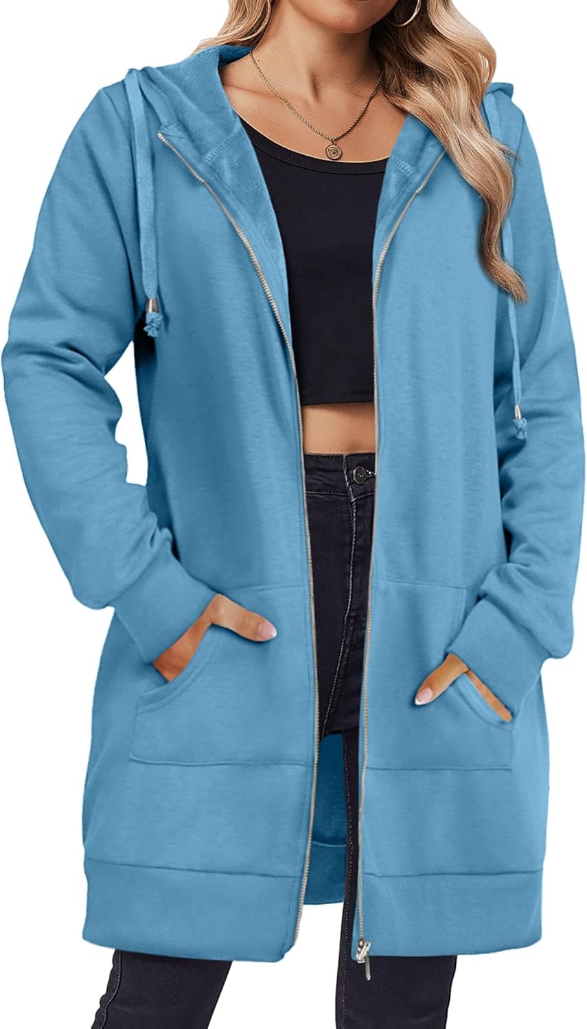 Zeagoo Zip Up Hoodies For Women: Cozy Oversized Sweatshirts