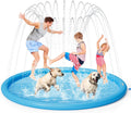 Pecute Splash Pad for Dogs Kids 86in Pool Mat - Easy Outdoor Play