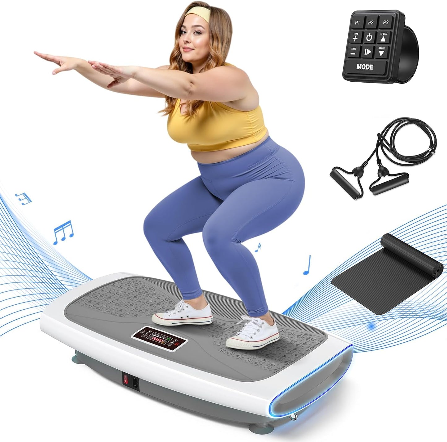 MERACH 4D Vibration Plate - Achieve Fitness Goals!
