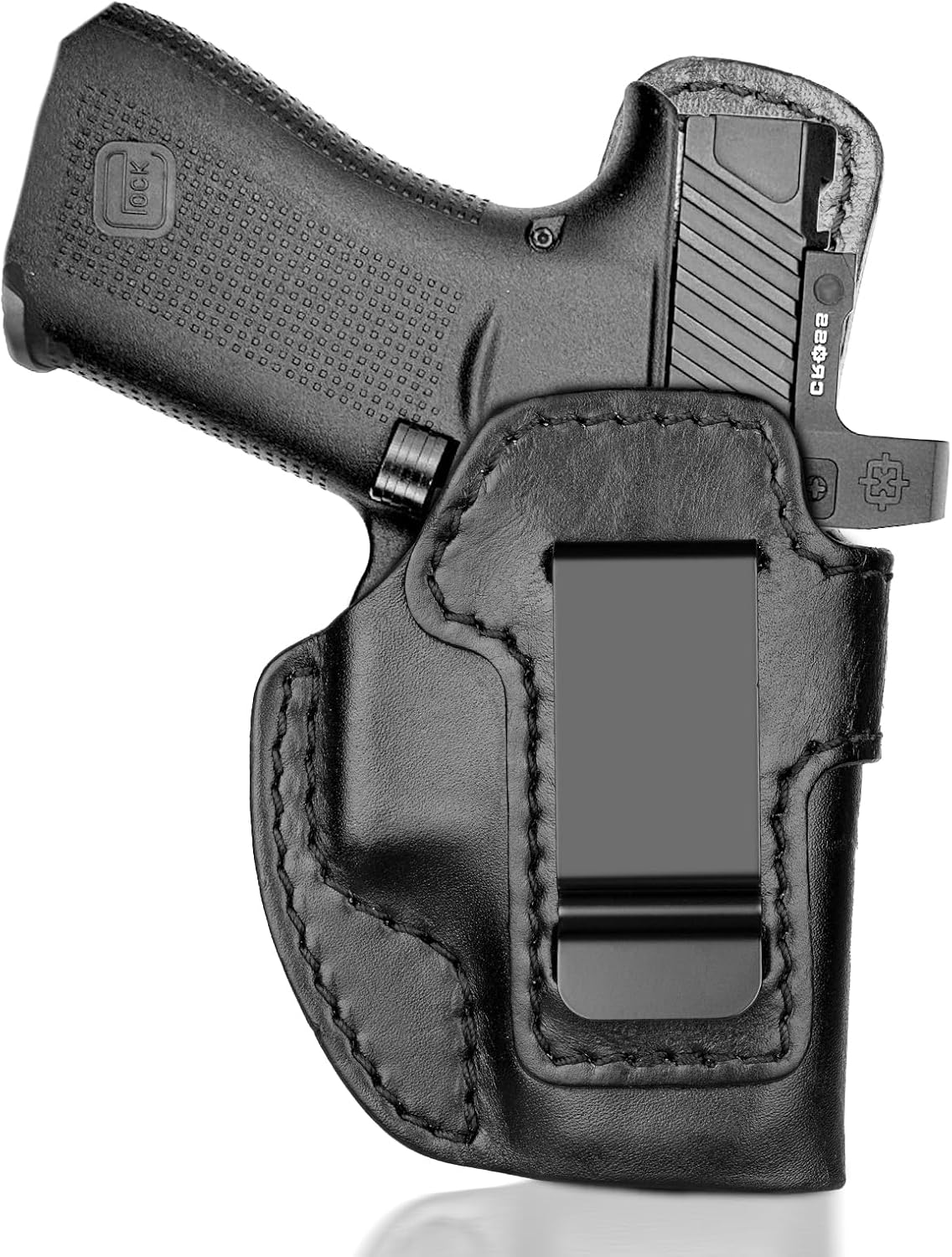 Premium IWB Leather Holster for Glock 43 Series Firearms