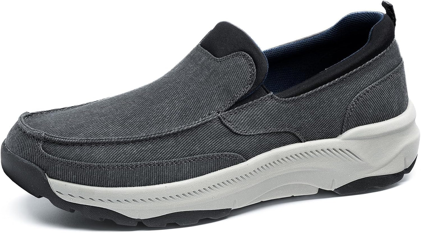 Cestfini Mens Orthopedic Slip On Walking Shoes for Comfort