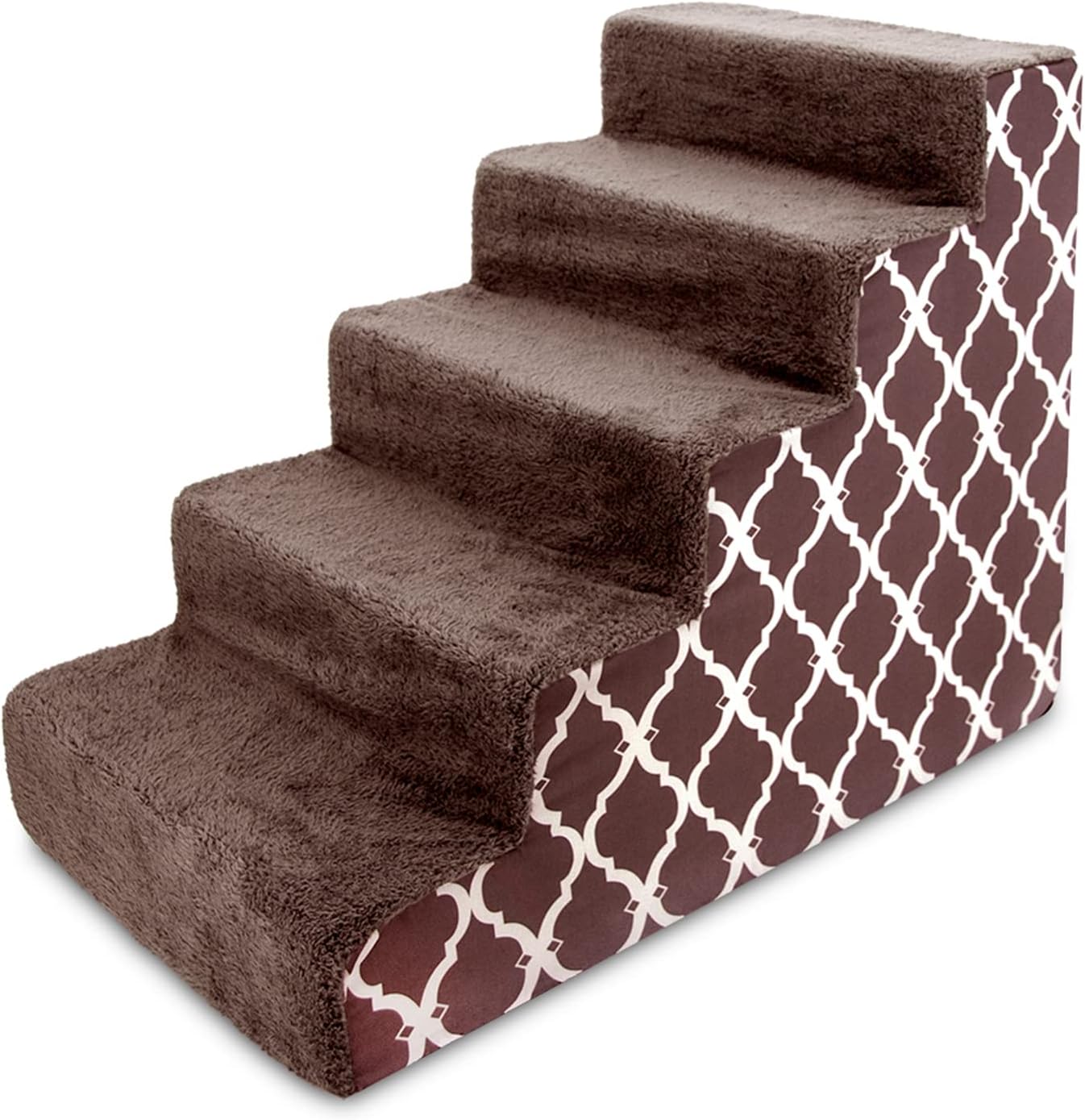 Best Pet Supplies Dog Stairs for Small Dogs & Cats - 5-Step Foam
