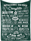 Huglanket - 50 x 65 Flannel Blanket/Throw - Funny Campsite Quotes - Outdoor RV Decor