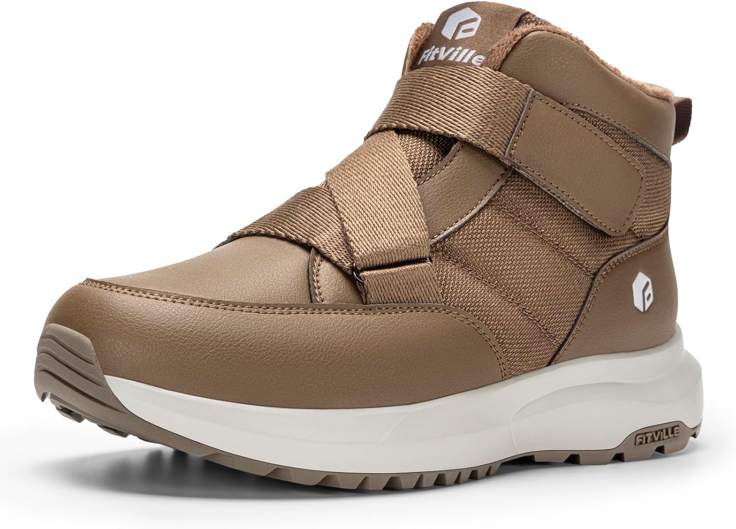 FitVille Mens Snow Boots Extra Wide Width for Winter Comfort