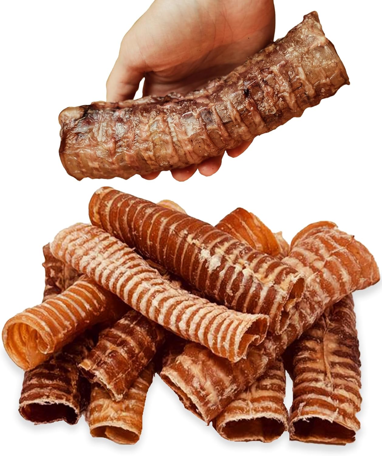 100% Beef Trachea Chews for Dogs with Natural Joint Support