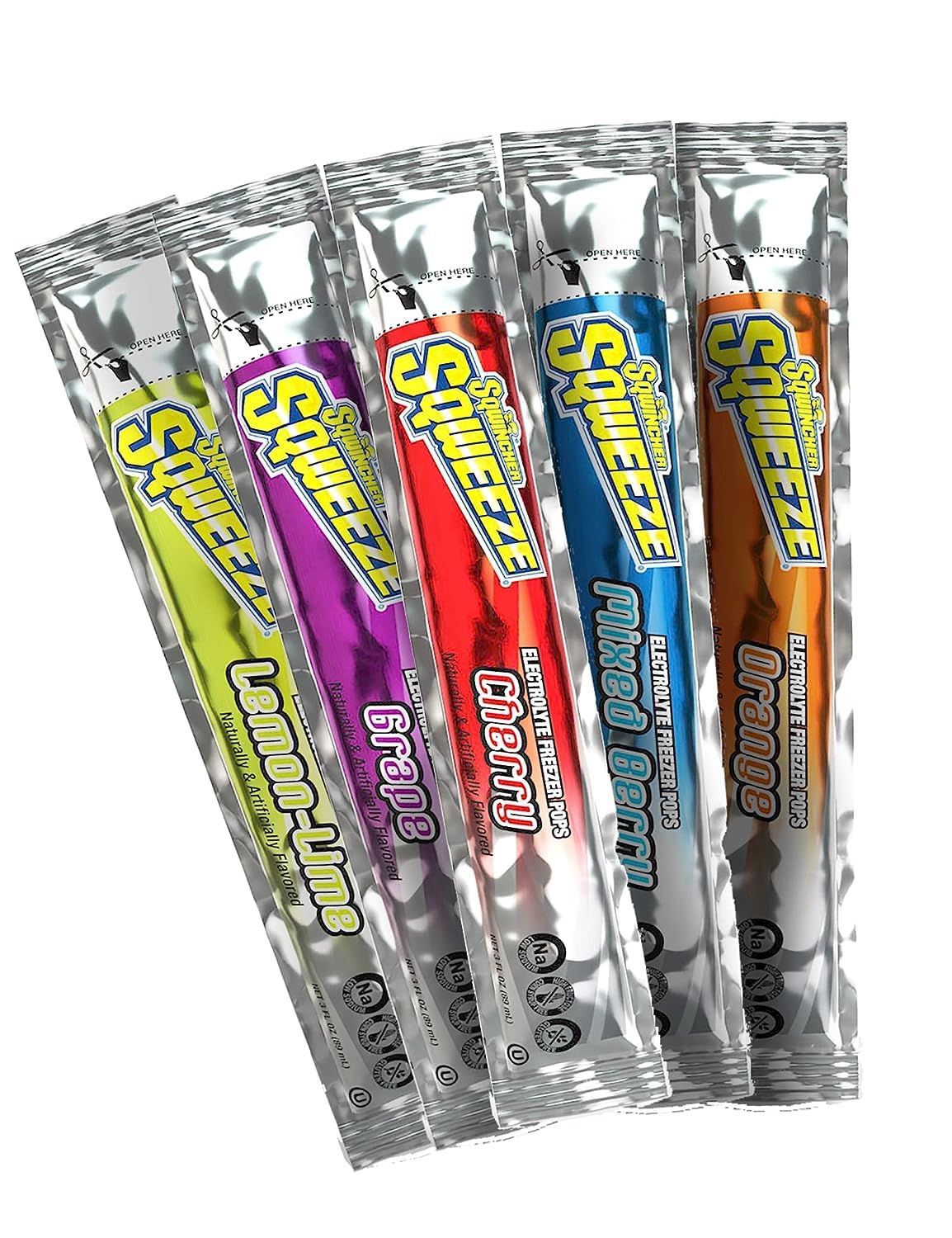 Sqwincher Sqweeze Electrolyte Freezer Pops for Hydration Relief