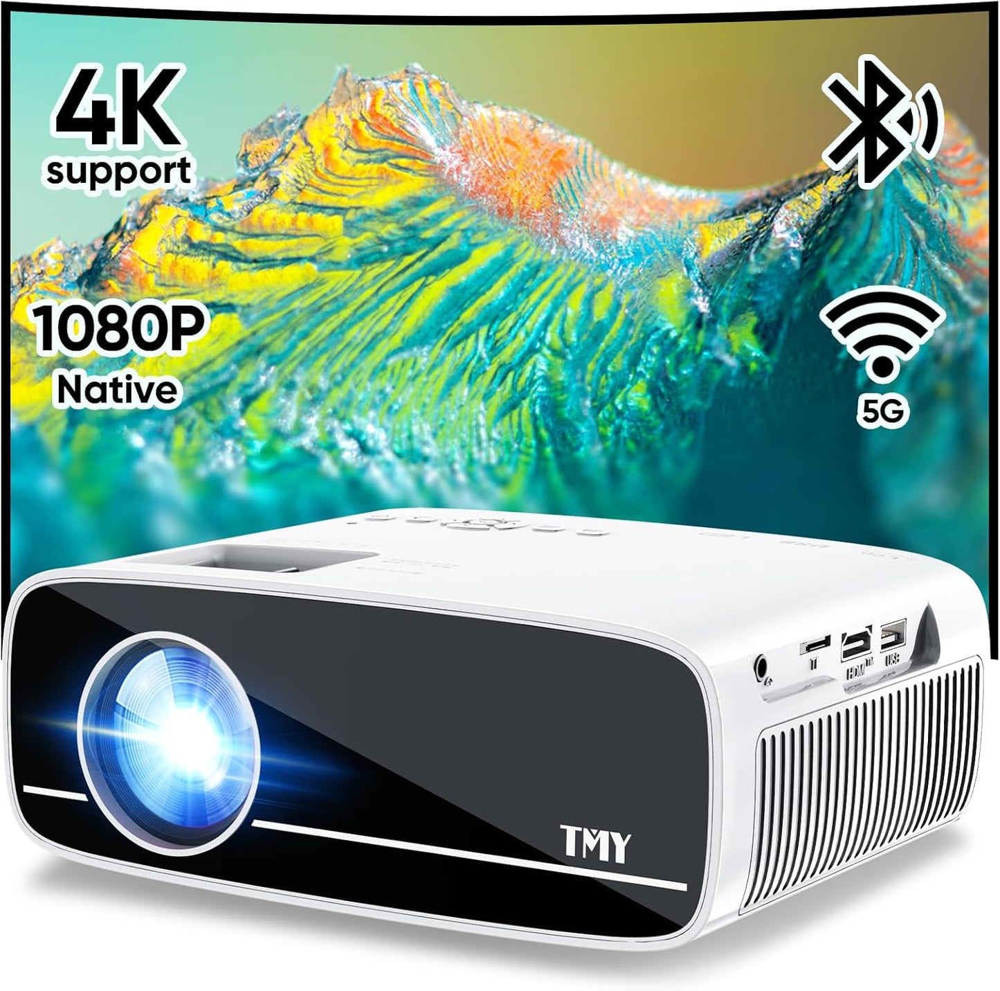 Enhanced Connectivity Mini Projector - TMY 1080P