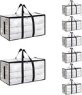 8 Pack Extra Large Heavy Duty Moving Bags - Jumbo 95L Storage Totes