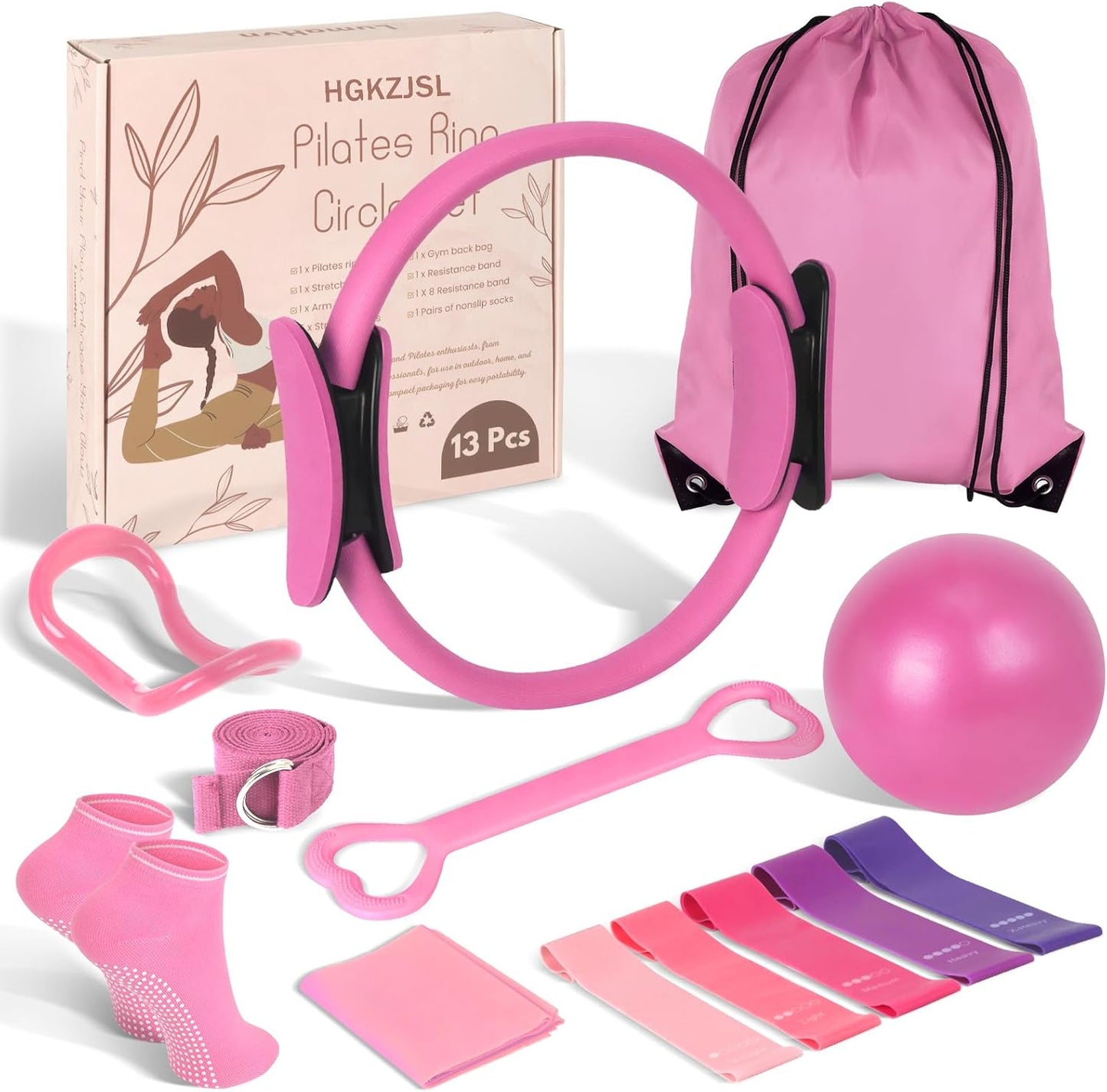 Home Pilates Essentials Kit for Women - Complete Workout Set