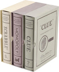 Scrabble, Monopoly & Clue Vintage Bookshelf Collection - Classic Games