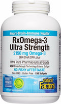 Natural Factors RxOmega-3 Ultra Strength for Heart & Brain Health