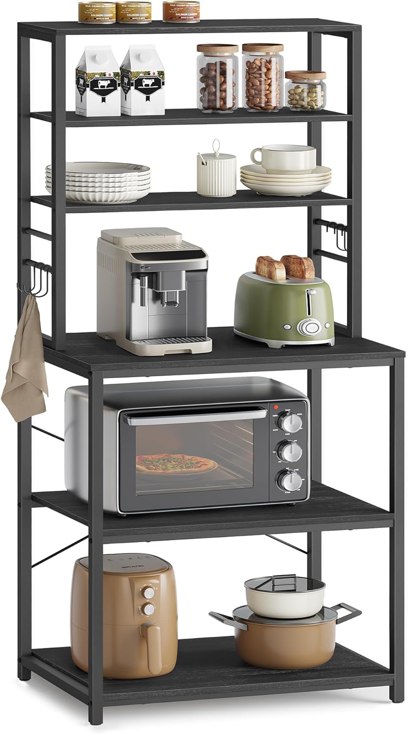 VASAGLE Coffee Bar and Bakers Rack with Ample Storage Space