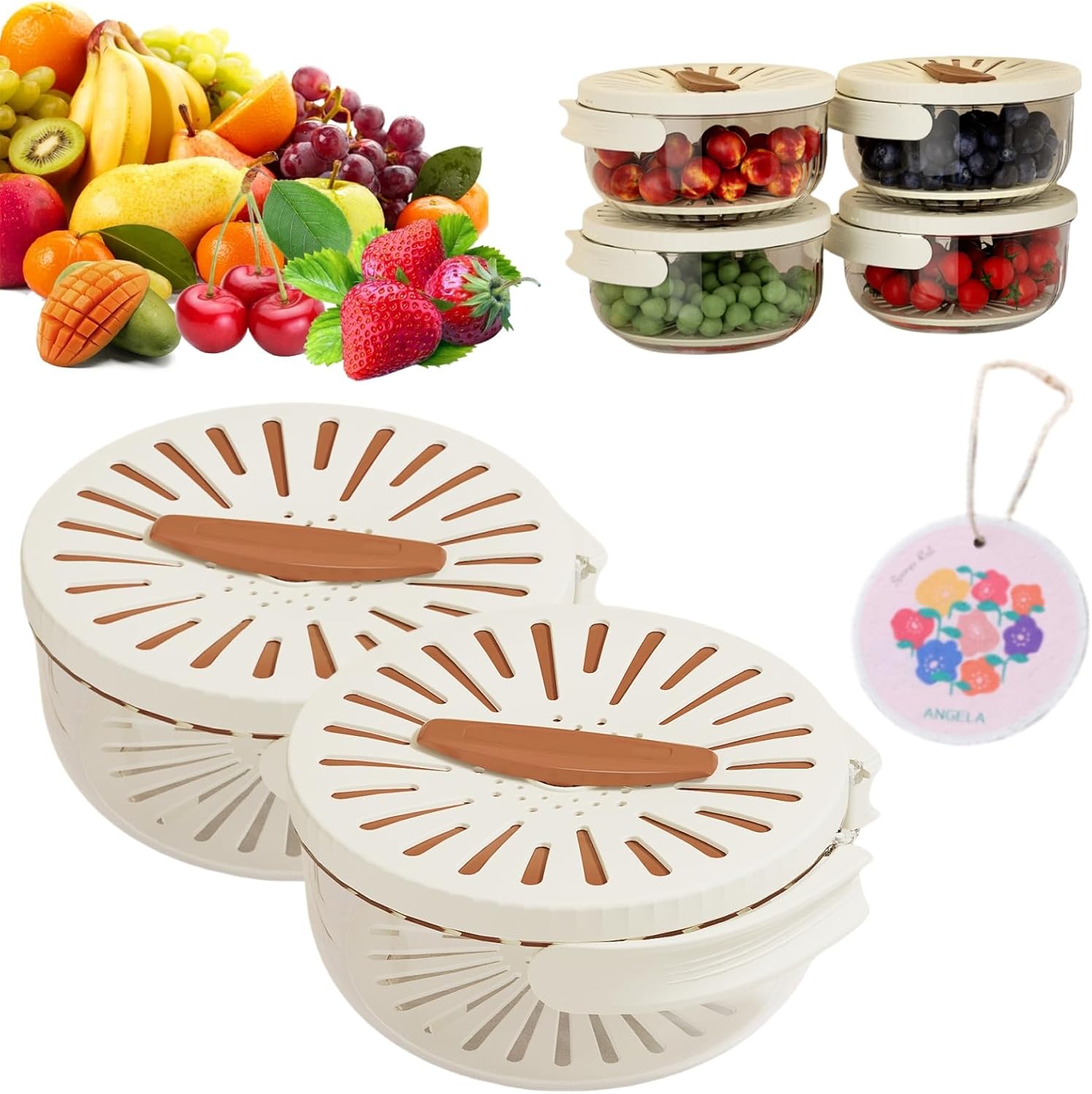 Multifunctional Fruit Drainer with Handle