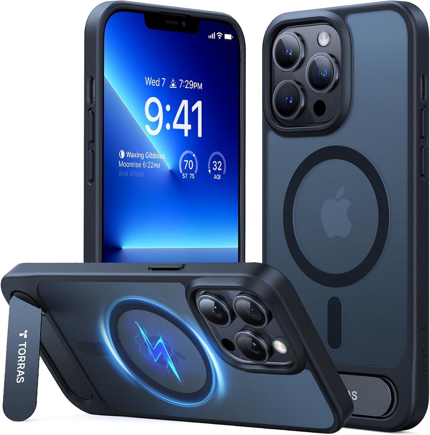 TORRAS iPhone 13 Pro Max Case with Magnetic Kickstand & Protection